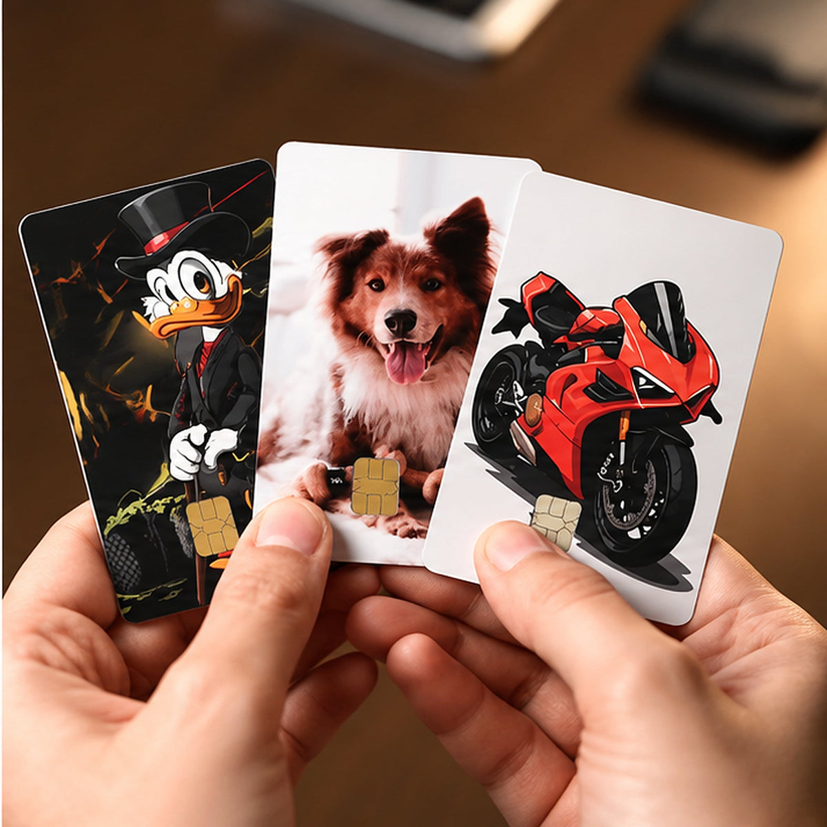 EC-/Kreditkarten Aufkleber – Bankkarten individuell gestalten – Vinylfolie mit Schutzlaminat, kratzfest, rückstandslos entfernbar – 2 Sticker - TF Skins UG