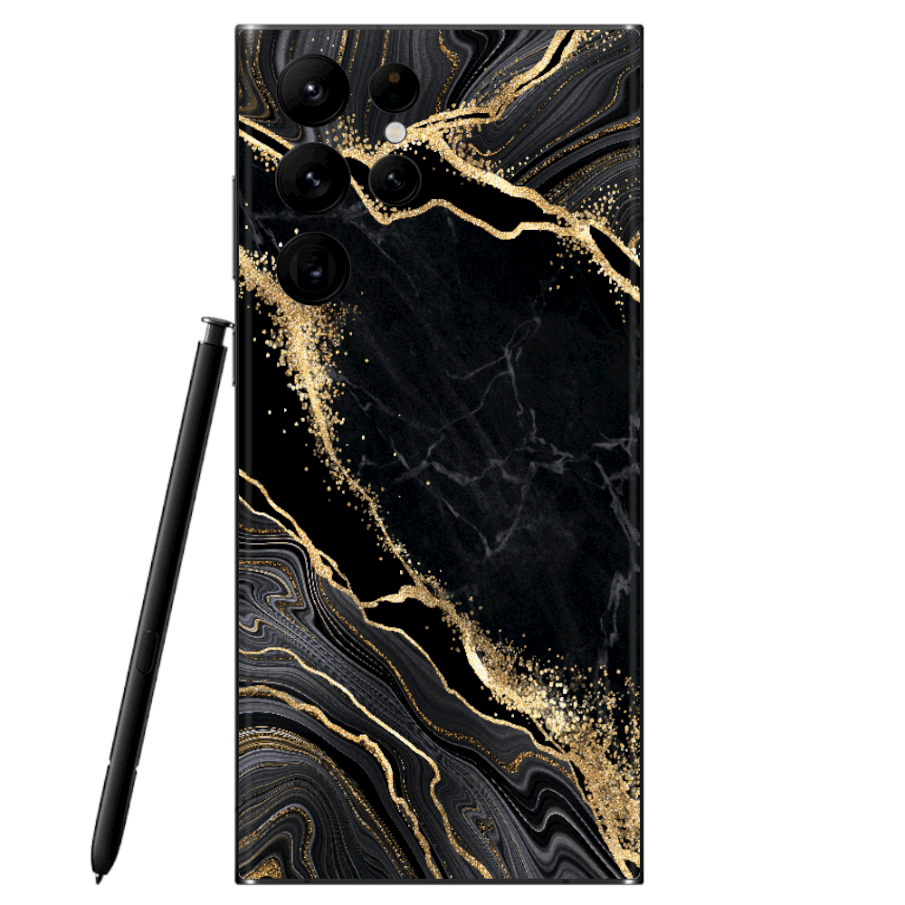 Galaxy S22 Plus Skin Luxury Black - TF Skins UG