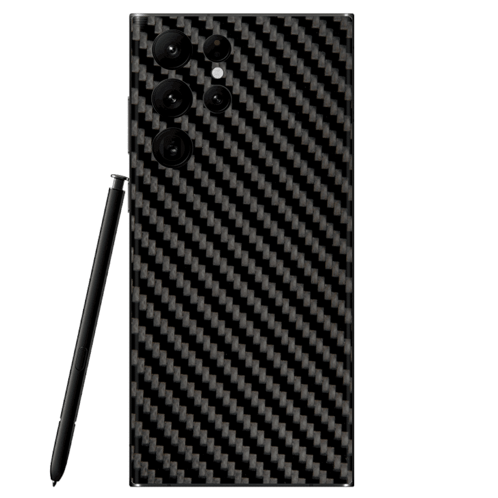 Galaxy S22 Ultra Skin Carbon Schwarz - TF Skins UG