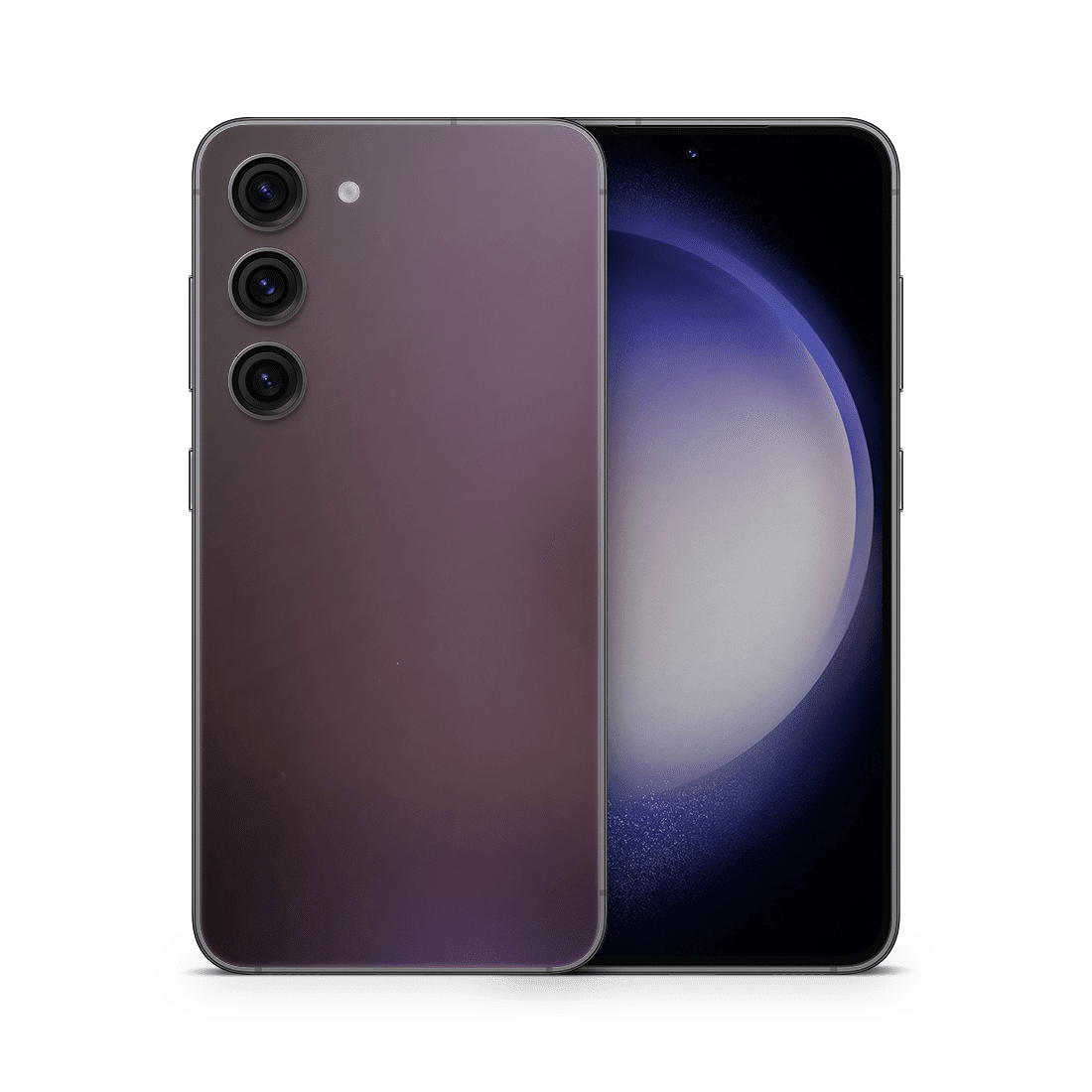 Galaxy S23 Plus Skin Matte Purple Black - TF Skins UG