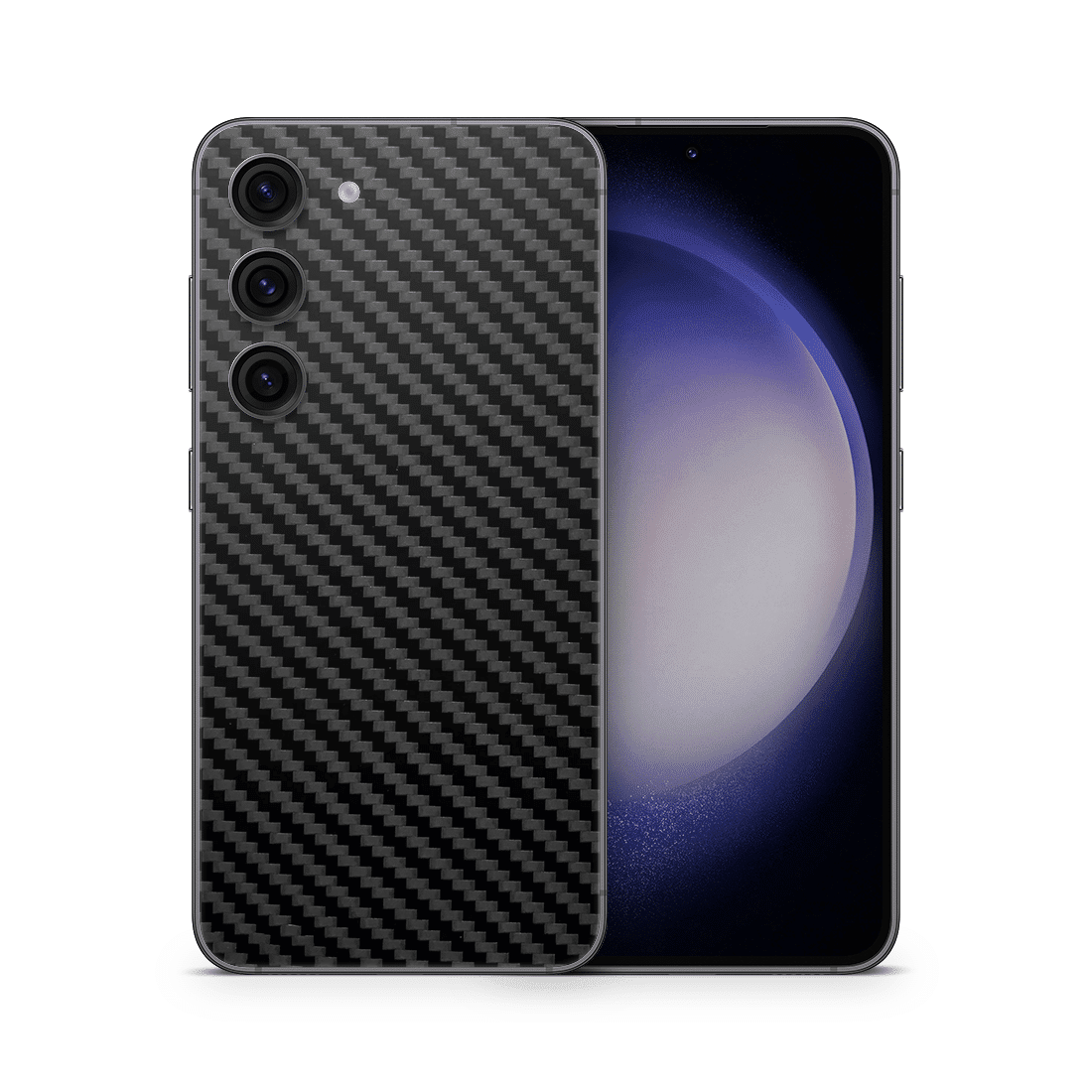 Galaxy S23 Skin Carbon Schwarz - TF Skins UG