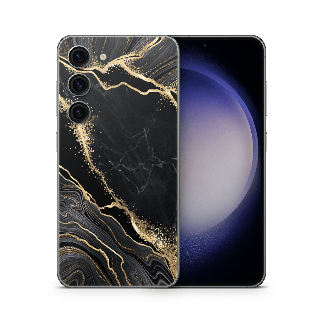 Galaxy S23 Skin Luxury Black - TF Skins UG