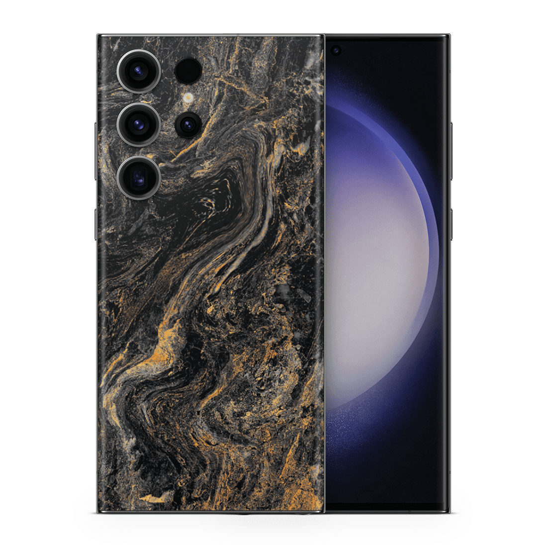 Galaxy S23 Ultra Skin Gold Black - TF Skins UG