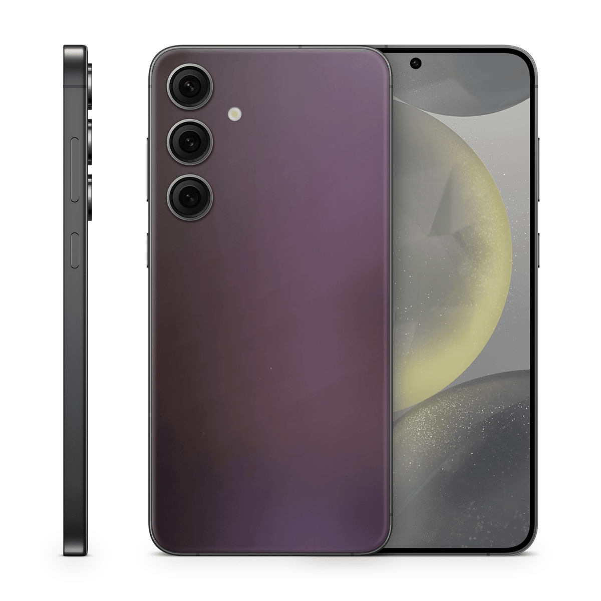 Galaxy S24 Plus Skin Matte Purple Black - TF Skins UG