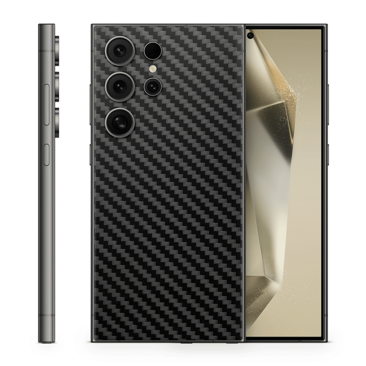 Galaxy S24 Ultra Skin Carbon Schwarz - TF Skins UG