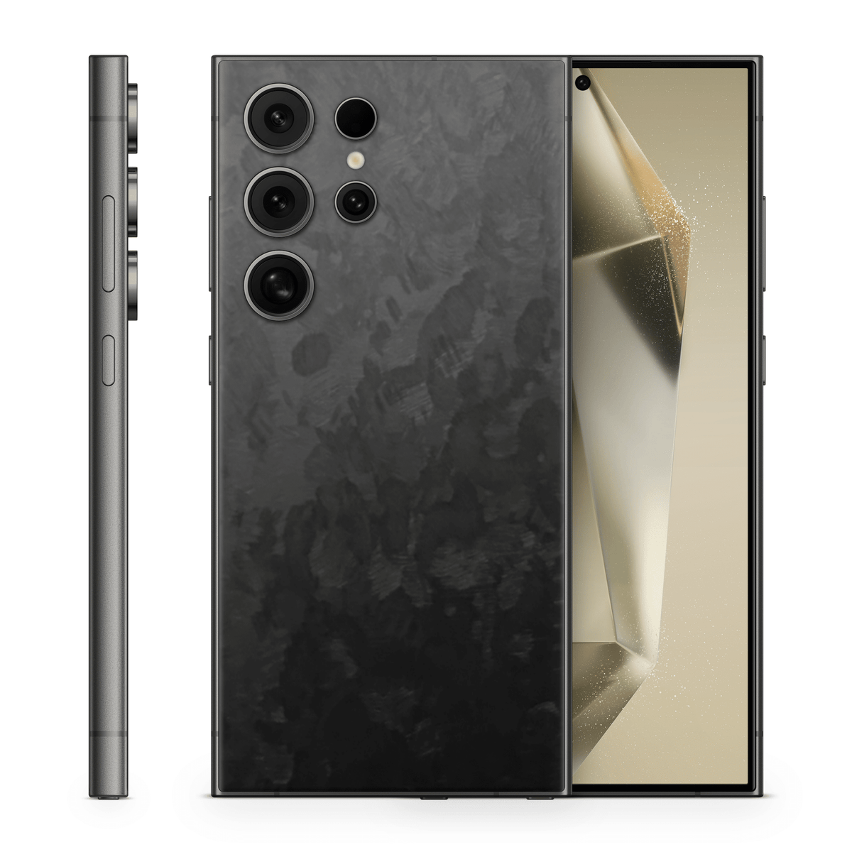 Galaxy S24 Ultra Skin Forged Black - TF Skins UG
