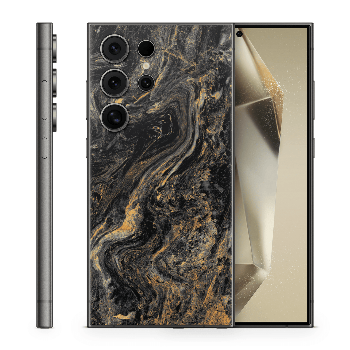 Galaxy S24 Ultra Skin Gold Black - TF Skins UG