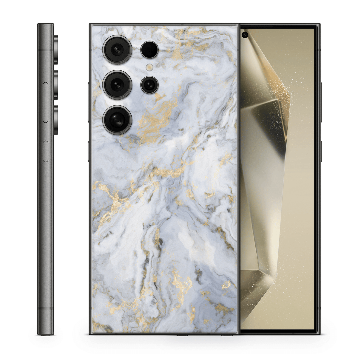 Galaxy S24 Ultra Skin Gold Marble - TF Skins UG