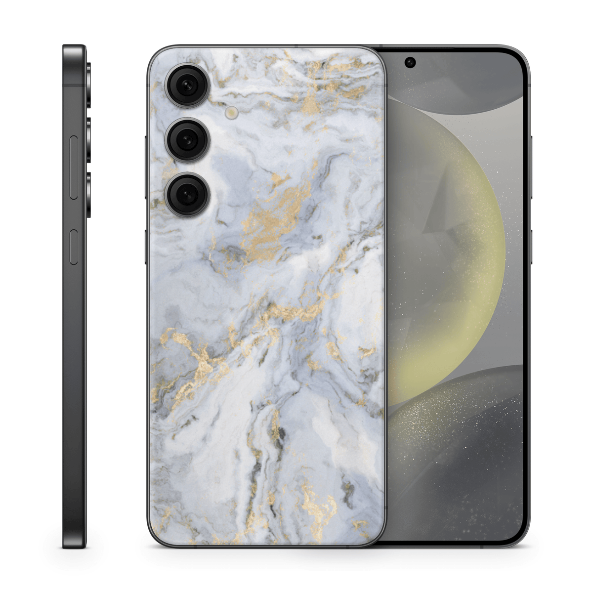 Galaxy S25 Skin Gold Marble - TF Skins UG