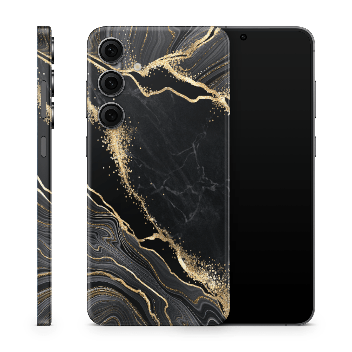 Galaxy S25 Skin Luxury Black - TF Skins UG