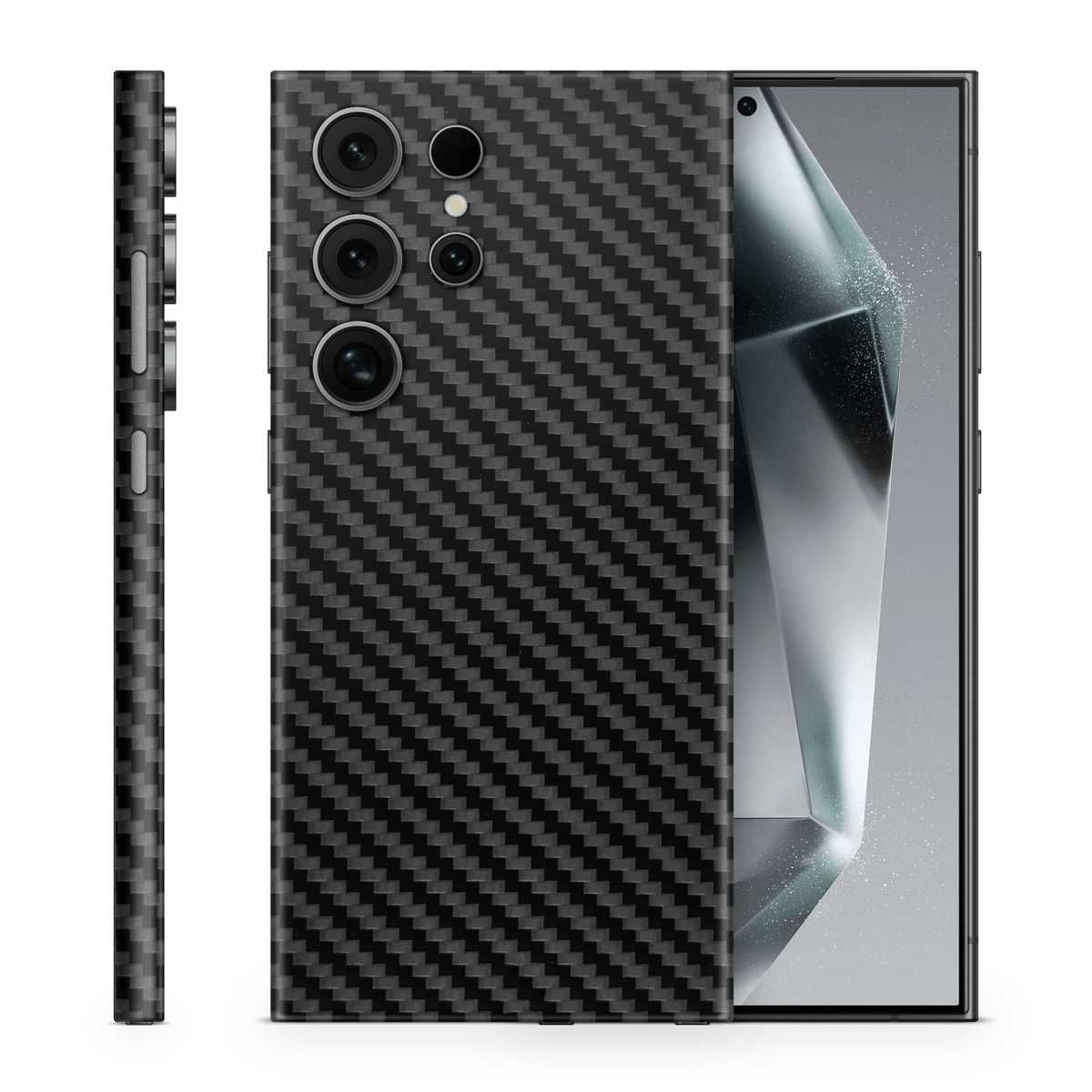 Galaxy S25 Ultra Skin Carbon Schwarz - TF Skins UG