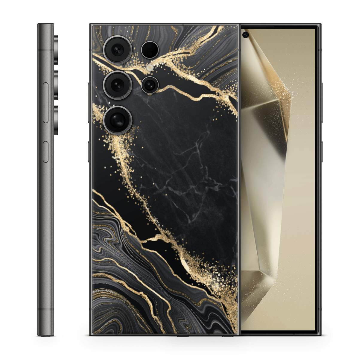Galaxy S25 Ultra Skin Luxury Black - TF Skins UG