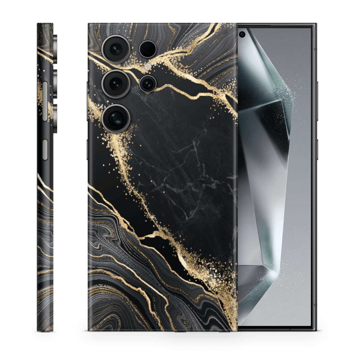 Galaxy S25 Ultra Skin Luxury Black - TF Skins UG