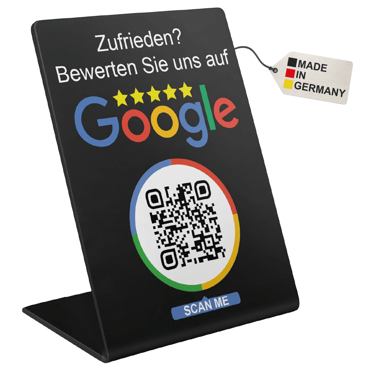 Google Bewertung aufsteller mit QR und NFC