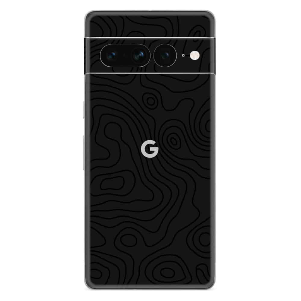 Google Pixel 7 Pro Skin TOPO Black - TF Skins UG