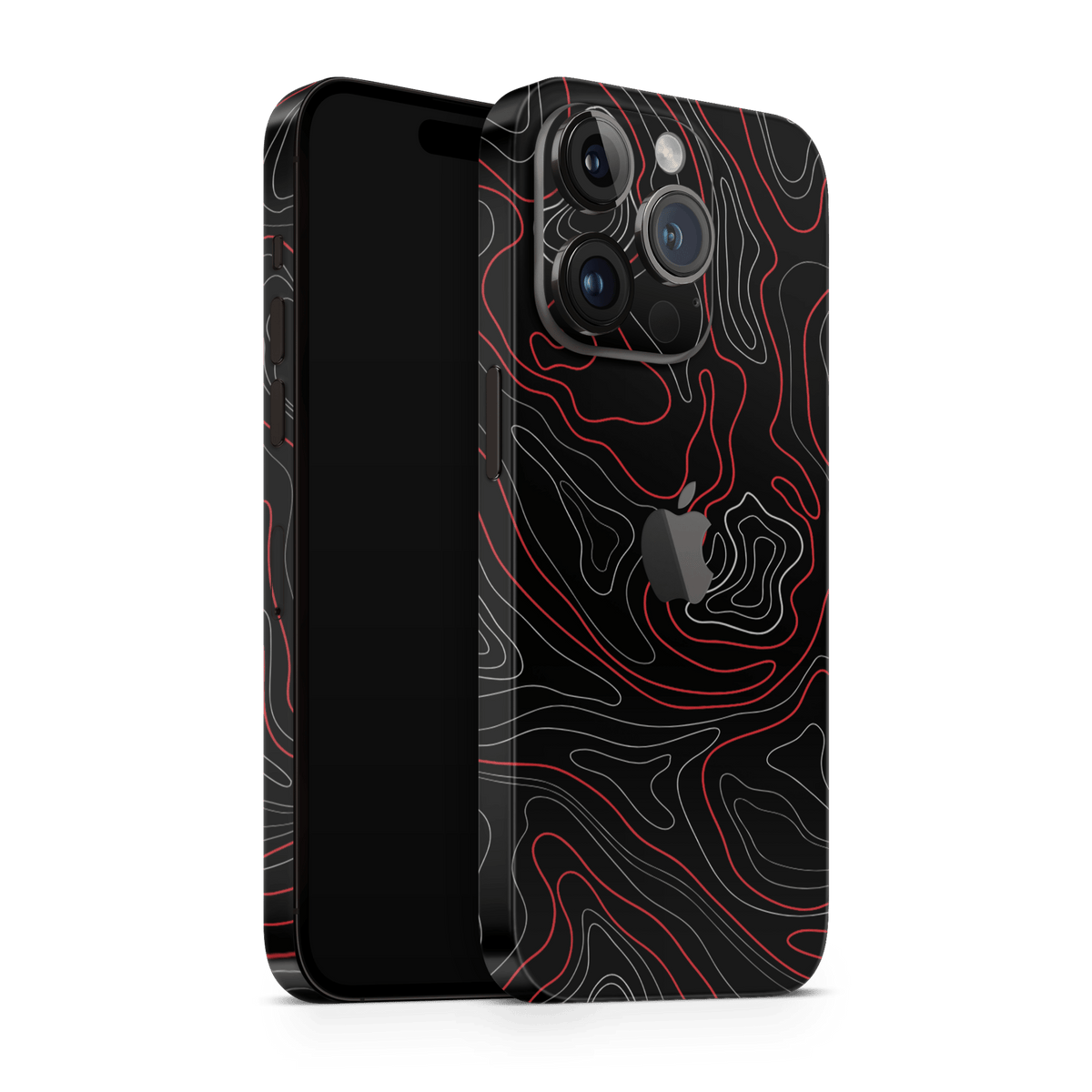 iPhone 12 Pro Skin Topo Red Matt - TF Skins UG