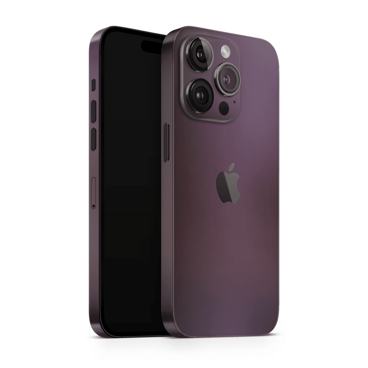 iPhone 14 Pro Skin Matte Purple Black - TF Skins UG