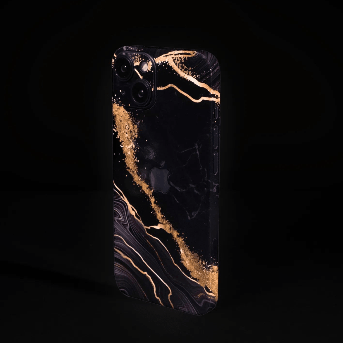 iPhone 14 Pro Skin mit 24K Gold Luxury Black - TF Skins UG