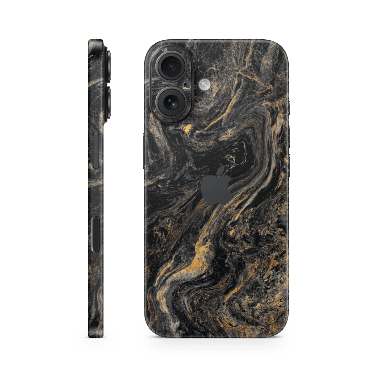 iPhone 16 Plus Skin Gold Black - TF Skins UG