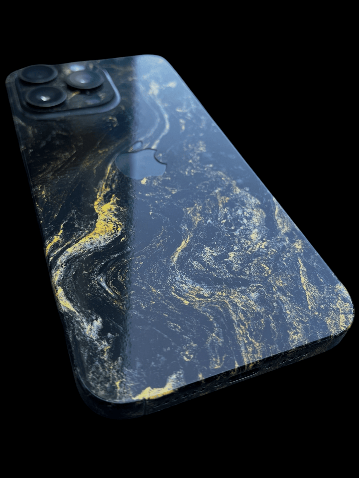 iPhone 16 Plus Skin Gold Black - TF Skins UG