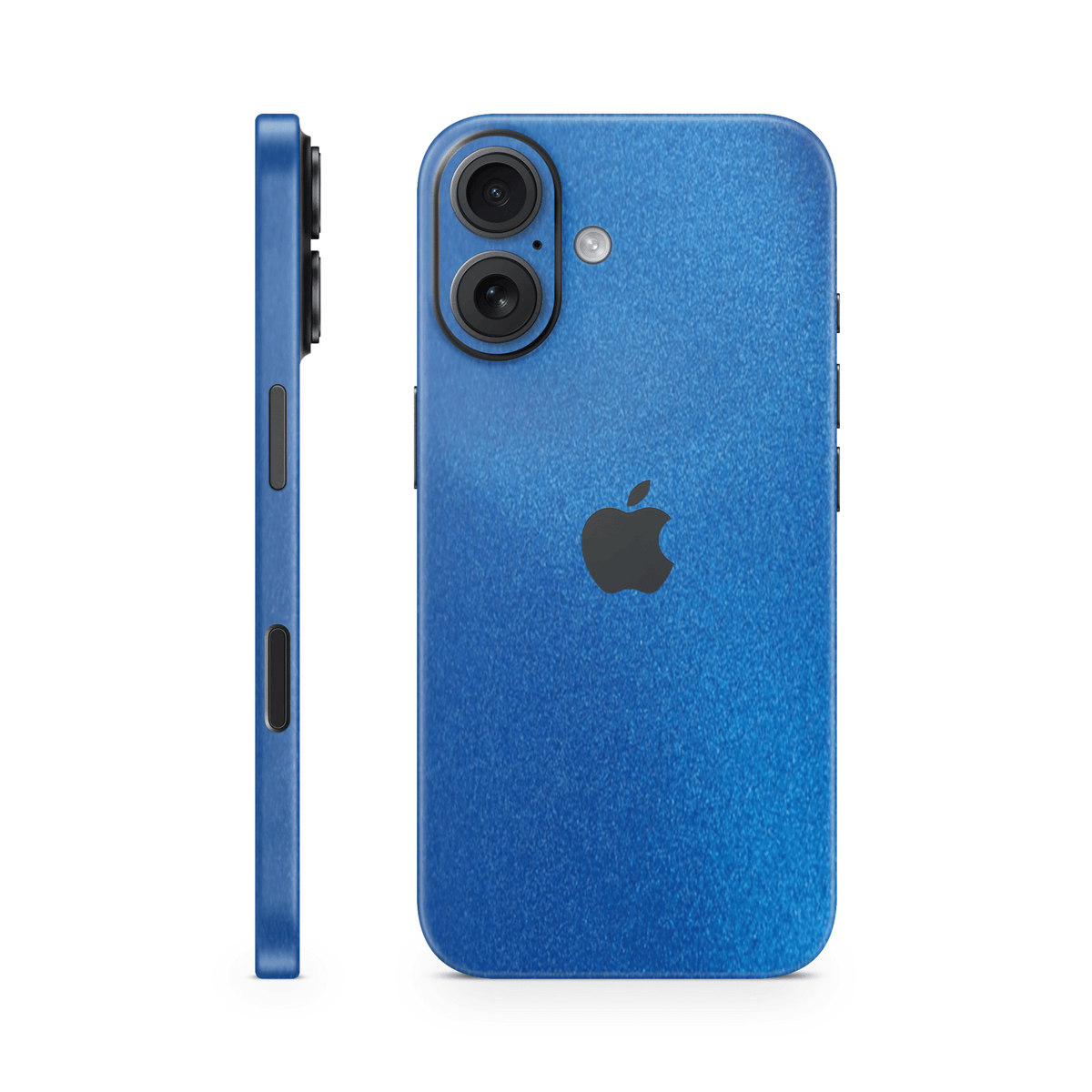 iPhone 16 Plus Skin Matt Blau Metallic - TF Skins UG