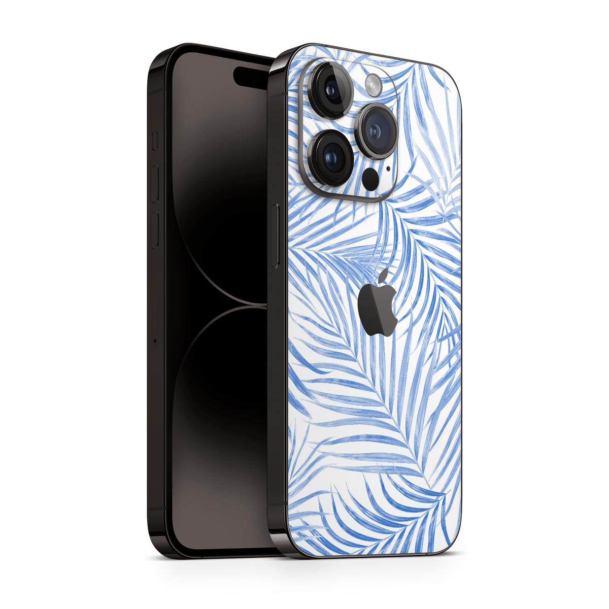 iPhone 16 Pro Max Skin Blue Leaf - TF Skins UG