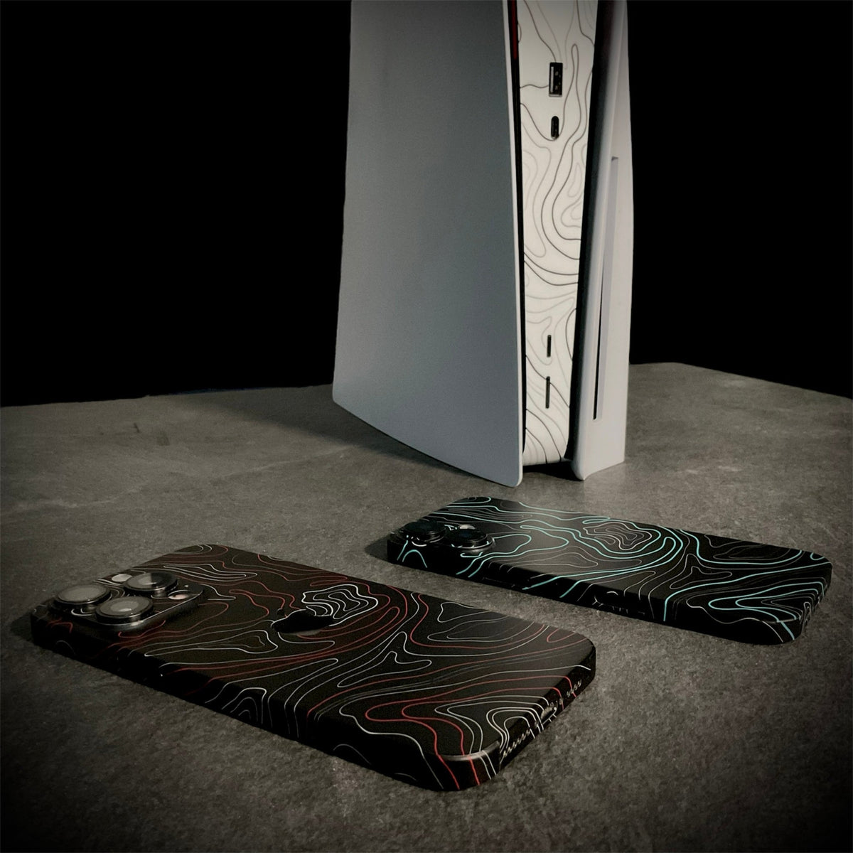 iPhone 16 Pro Max Skin Topo White Matt - TF Skins UG