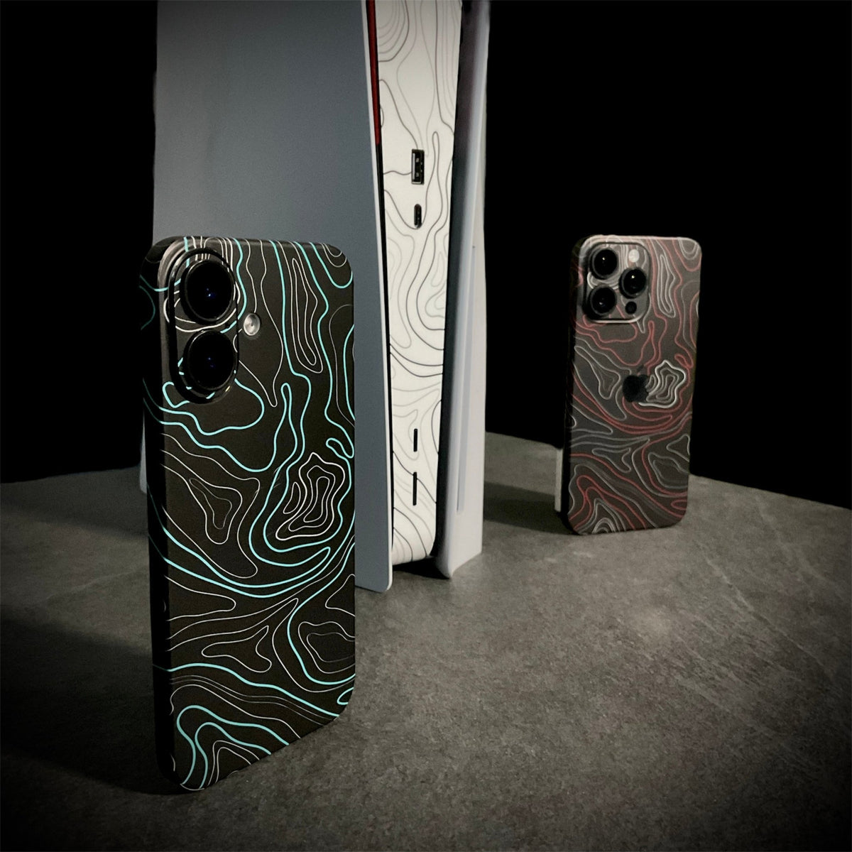 iPhone 16 Pro Max Skin Topo White Matt - TF Skins UG