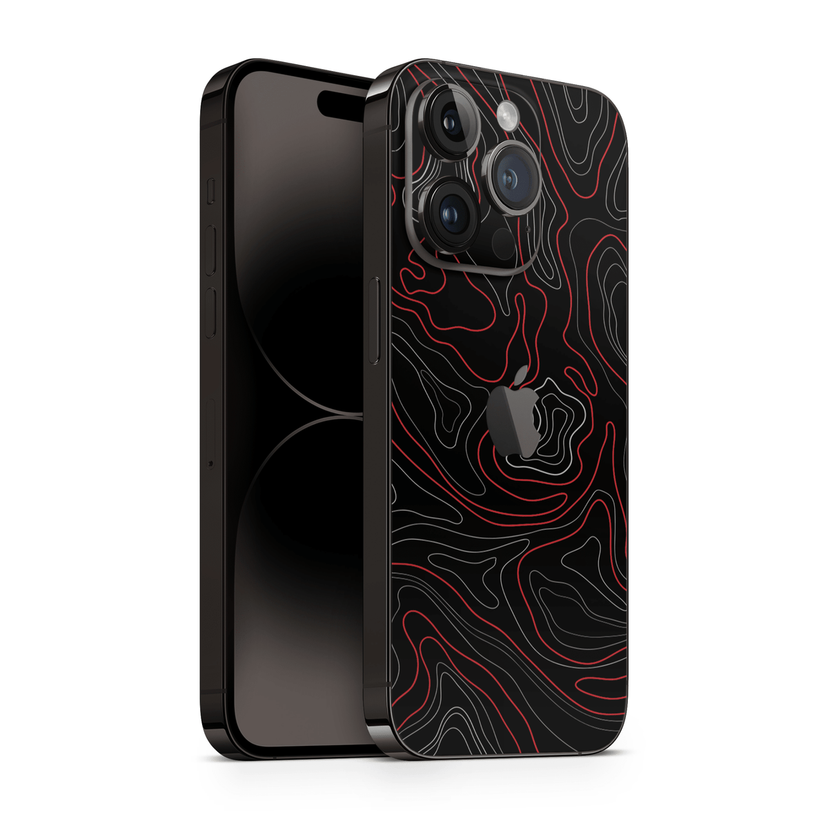 iPhone 16 Pro Skin Topo Red Matt - TF Skins UG