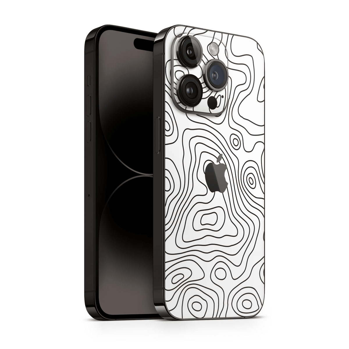 iPhone 16 Pro Skin Topo White Matt - TF Skins UG