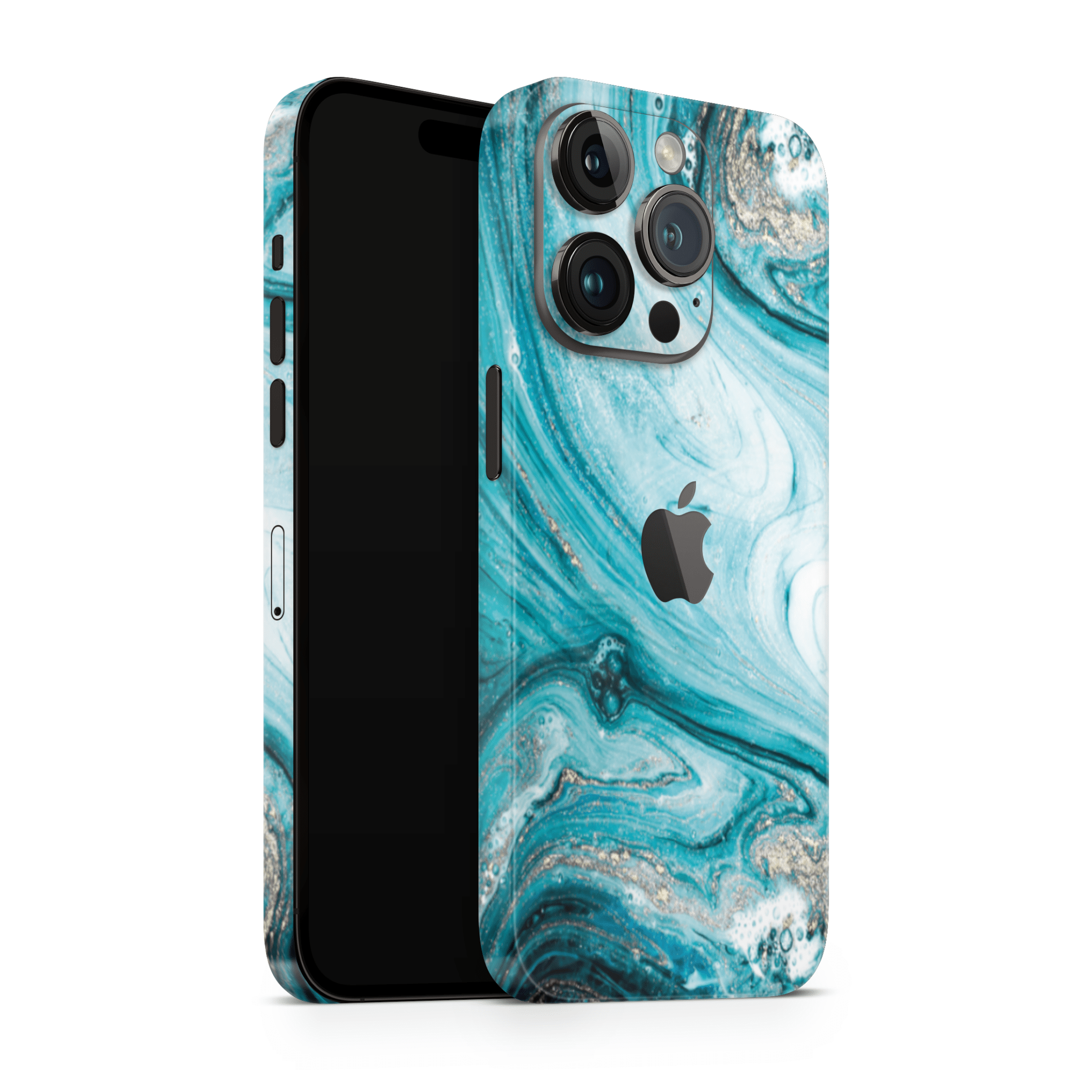 iPhone 15 Pro Max Skin Liquid Blue