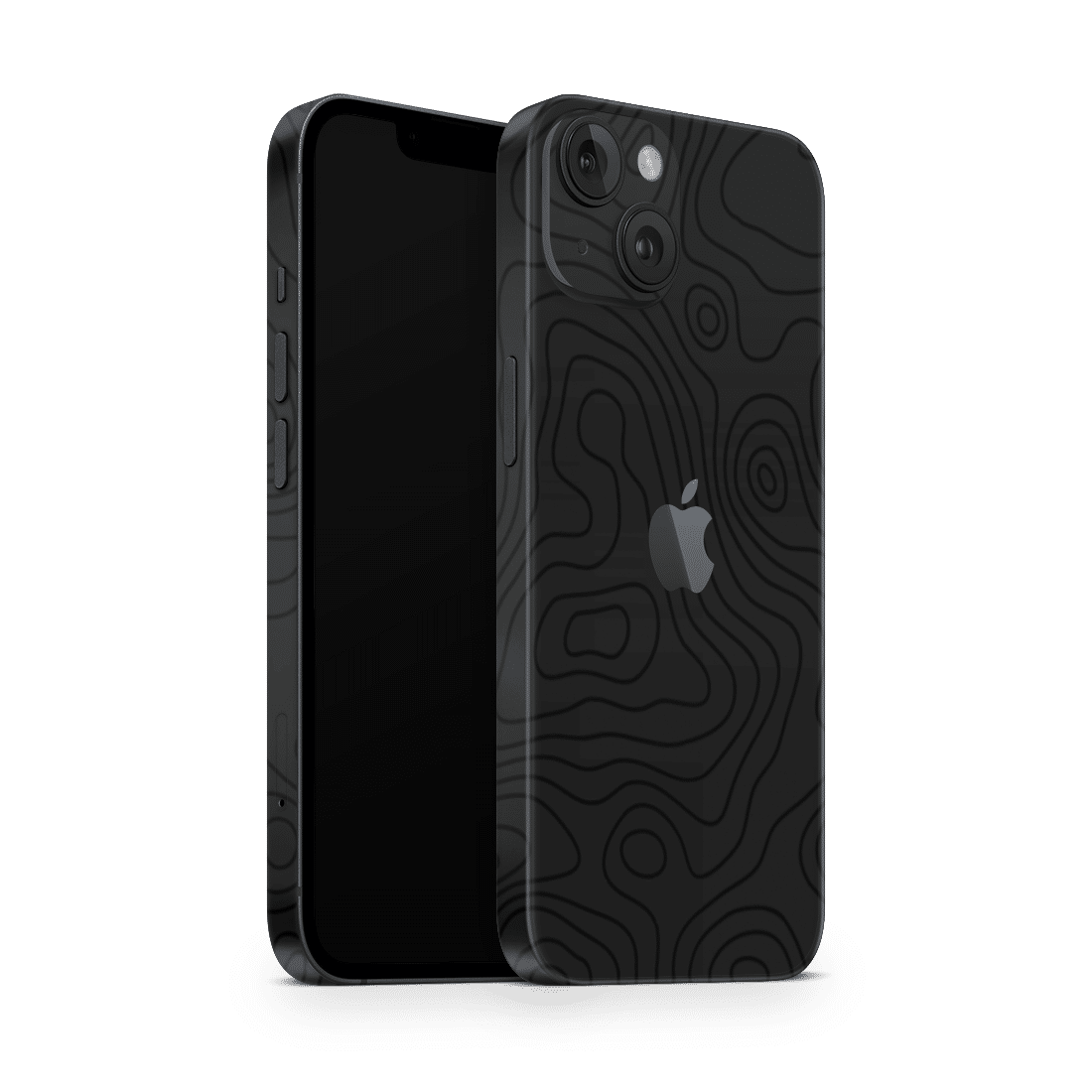 iPhone 14 Skin Topo Black