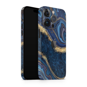 iPhone 13 14 pro max skin wrap luxury blue