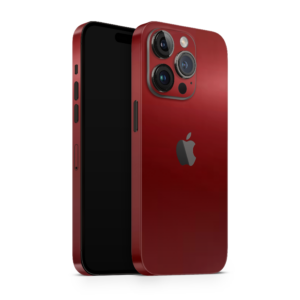 iPhone 13 14 pro max skin wrap satin vampire red